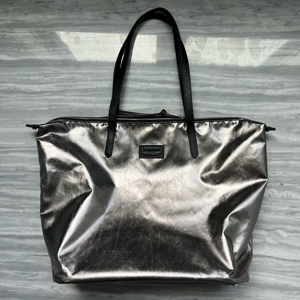 Rebecca Minkoff Metallic/Gunmetal tote